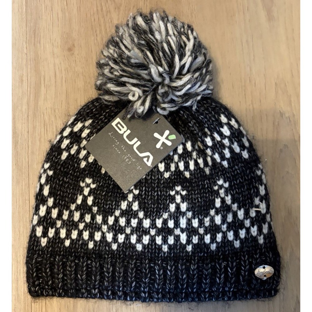 Bula Beanie Women's Winter Hat Suede Lined Black